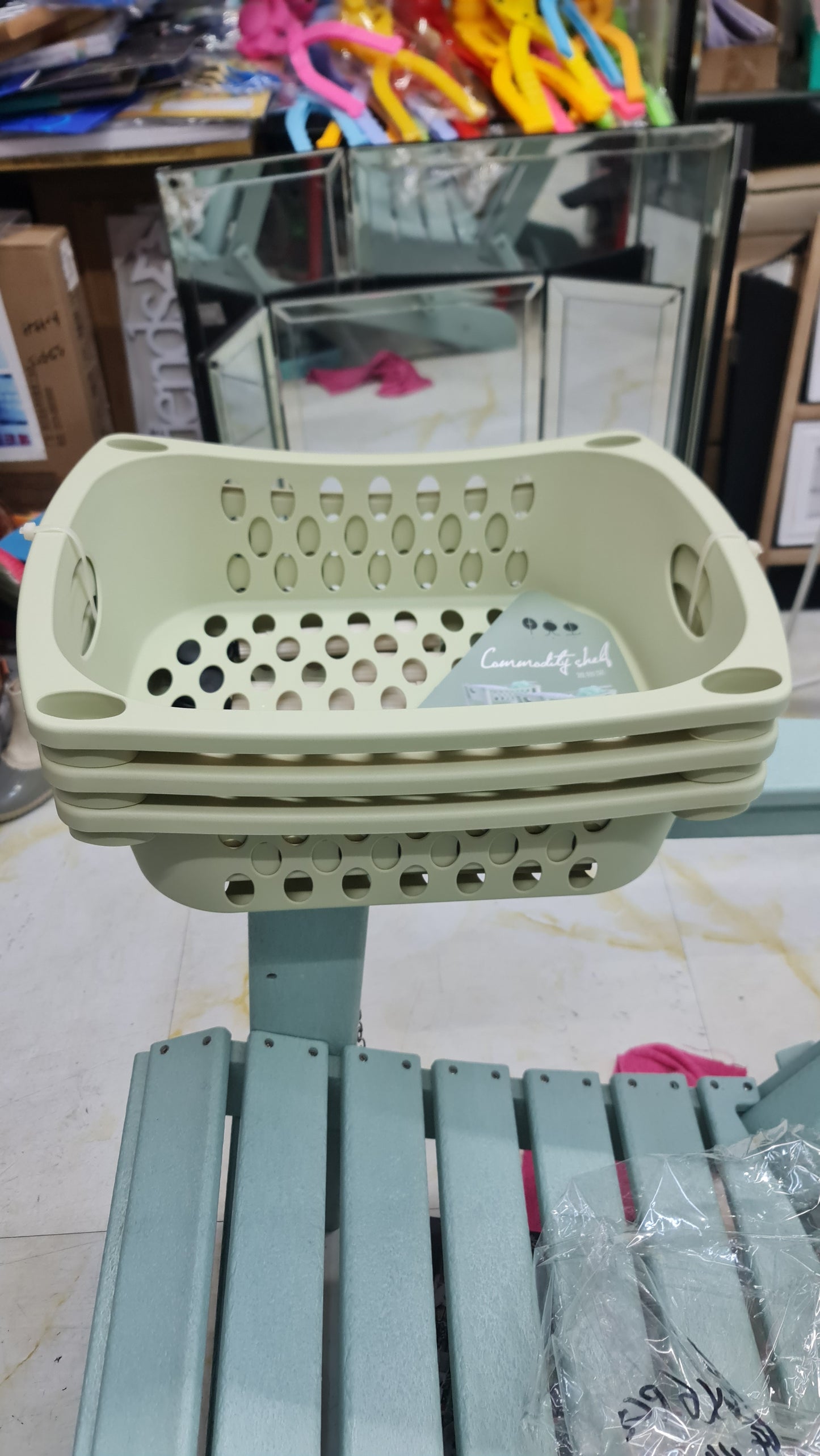 1.39 Omr Basket Rack with tires (3 Layers) join Wholesale Club to save
