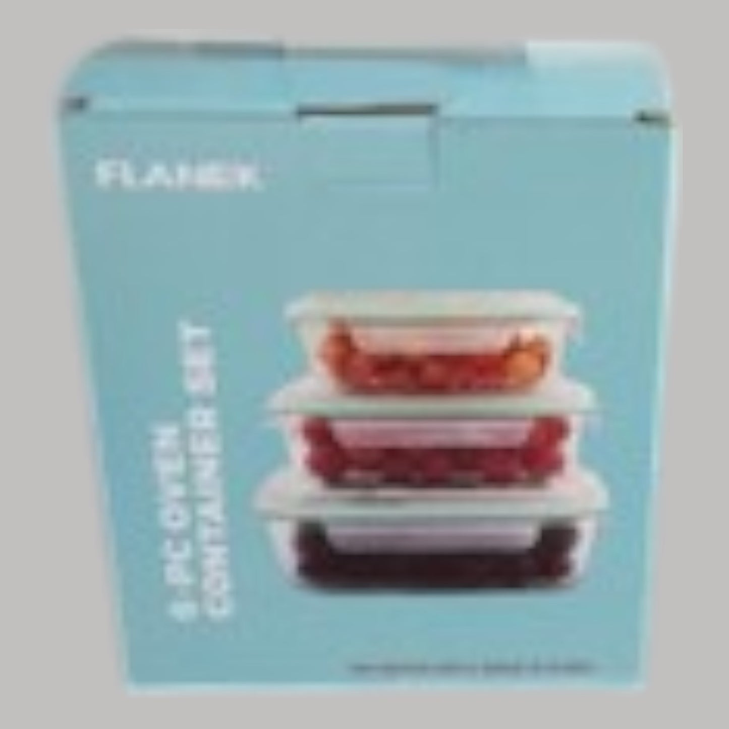 1 Omr. Set of 3, Microwave Safe, Glass Storage Sealed Container with Plastic lid