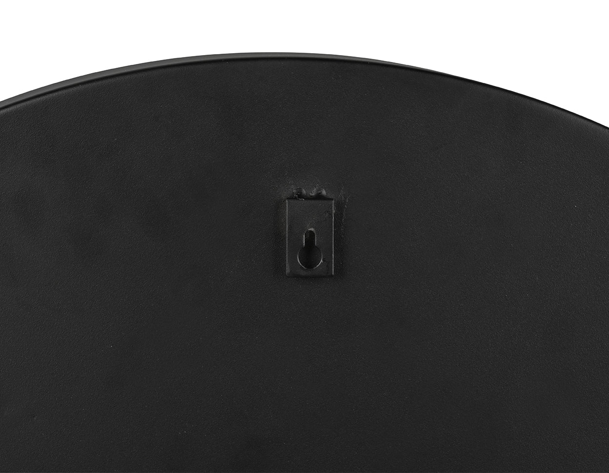 2.9 Omr Noir Furniture Clay Mirror, Large in Black Iron GMIR139MTB-L