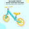1.99 Omr/ Balance Bike, Cute Balance Trainer for 18-48 Months, Learn to Bike with 11" inch no-Puncture Wheels, Adjustable seat and Carry Handle.,