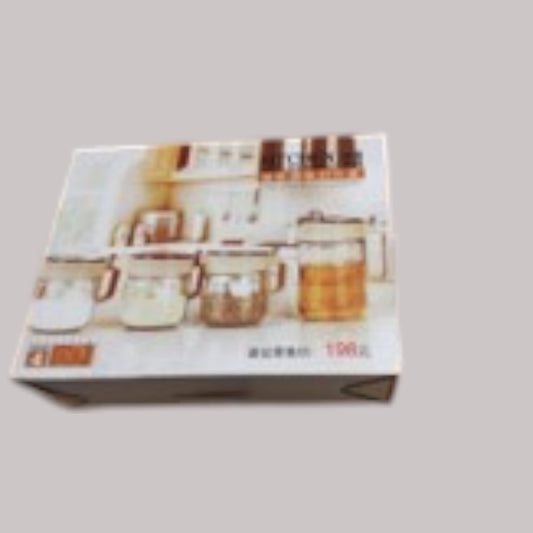 0.5 Omr Glass spice bottles set of 4 with color box