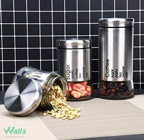 1.39 Round clear glass jars Kitchenware Grocery storage jars Tea jars Food storage jars