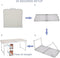 Large Folding Aluminum Table – Portable Outdoor Table for Camping, BBQ & Garden
